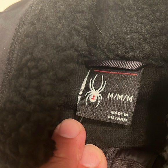 NWT Spyder Men Size M Fur Sherpa Militant Full Zip Jacket Pockets $129 (B1) - Picture 4 of 5
